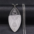Occult Gold Chain Pendant Necklace