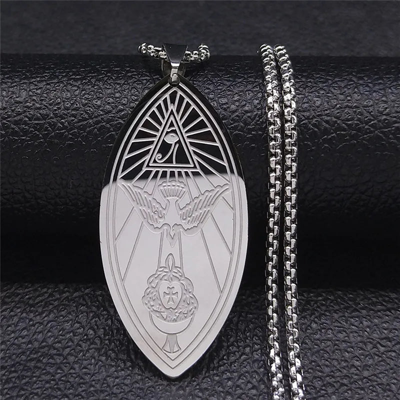 Occult Gold Chain Pendant Necklace