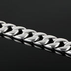 Fongten 22cm Skull Cuban Chain Bracelets For Men Stainless Steel Skeleton Curb Men Bangle Bracelet Gothic Jewelry Christmas