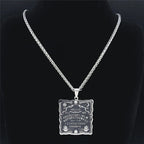 Skull Silver Pendant Divination Digital Hand Sun