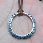 Slavic Norway Valknut with the Elder Futhark Runes Pagan Amulet Pendant Men Necklace Scandinavian Viking Jewelry