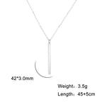 My Shape Lightning Necklaces For Women Tooth Mountain Heart Stainless Steel Necklace Choker Fashion Jewelry Gifts For friend