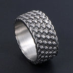 Sales Retro Cool Weaved Rings For Man Wedding Bands Jewelry Fashion Stainless Steel Men's Rings Men Finger Jewelry
