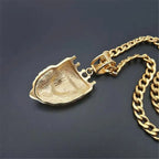 Iced Out Cuban Gold Pendant