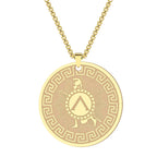 Spartan Warrior Stainless Steel Pendant Necklace