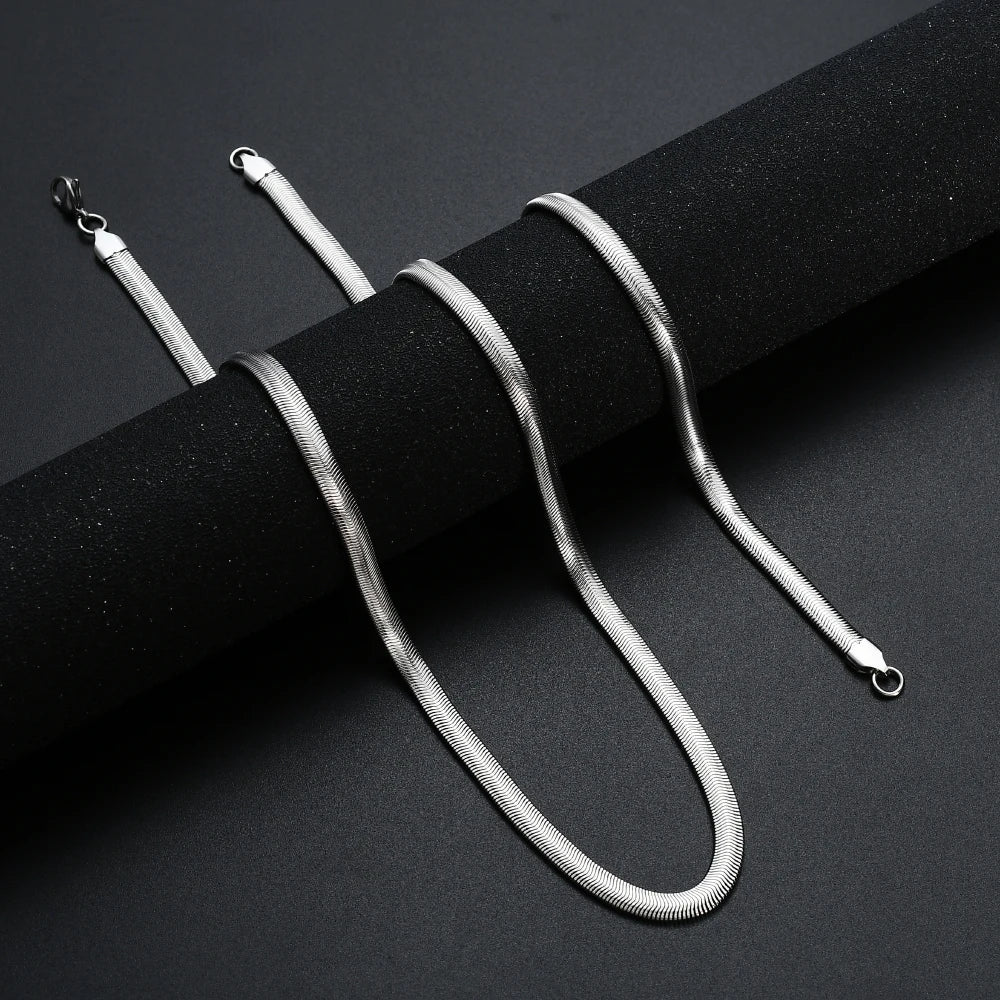Snake Chain Necklace — 316L Stainless Steel