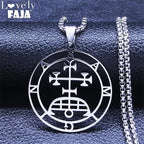 Baphomet Silver Pendant Sigil Samigina Seal Satan