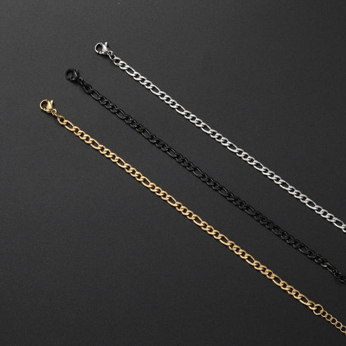 4MM Golden Black Chain Bracelet