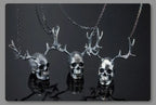Vintage Skull Stainless Steel Pendant Necklace