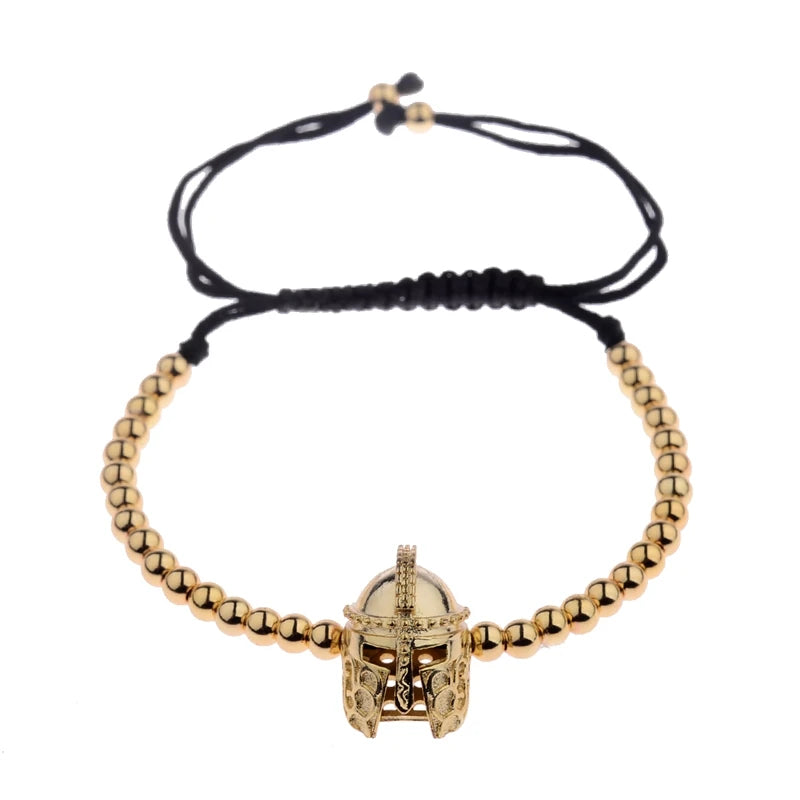 2020 Classic Luxury CZ Black Zircon Long Tubes&4MM Copper Beads Macrame Men Bracelets&Bangles For Women Jewelry Bileklik