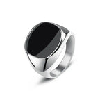Smooth Signet Ring — Stainless Steel