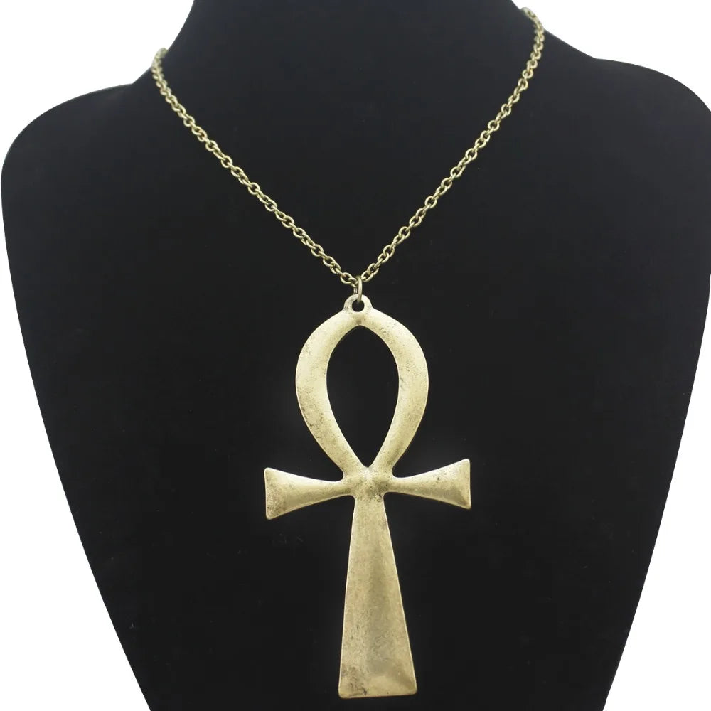 Big Egyptian Ankh Cross Pendant — Stainless Steel