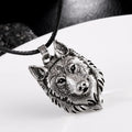 Viking Wolf Pendant Necklace