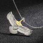 Eagle Pendant Necklace with Choker Chain