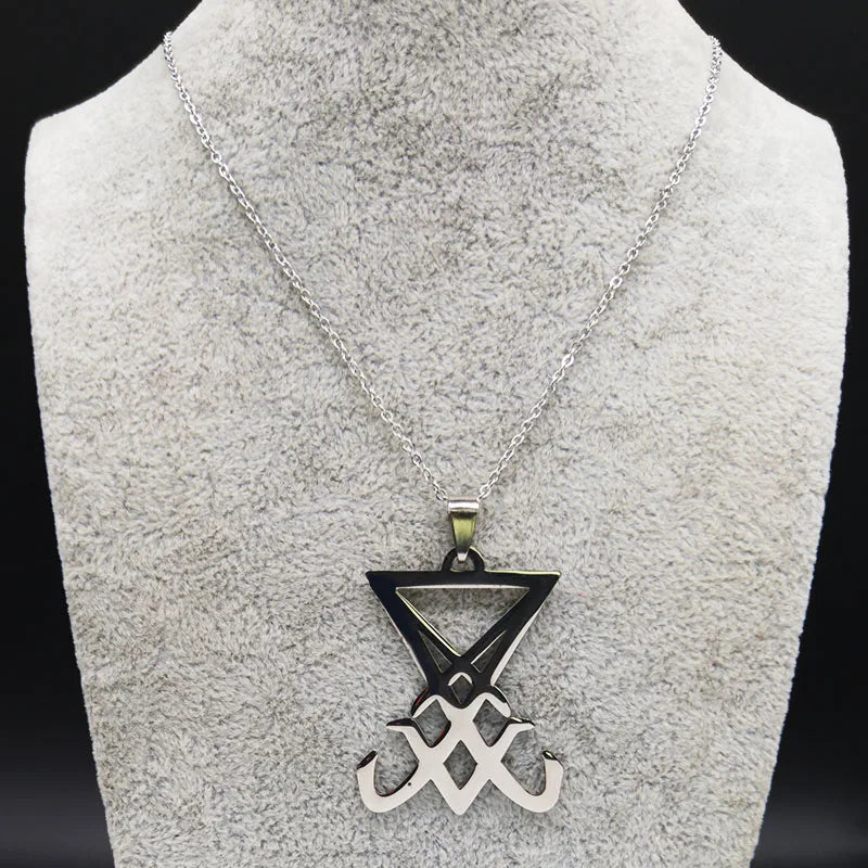 Sigil Lucifer Statement Necklace — Stainless Steel