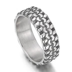Kalen Punk 316L Stainless Steel Men's Ring Skull Finger Rings Fashion Biker Party Jewelry Round Anillos Accessories Size 8-12