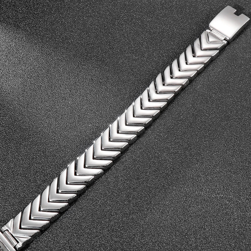 Punk Snake Bone Style Bracelet Men Heavy Quality Polished Stainless Steel Men's Bracelets & Bangles 2021 Birthday Gifts