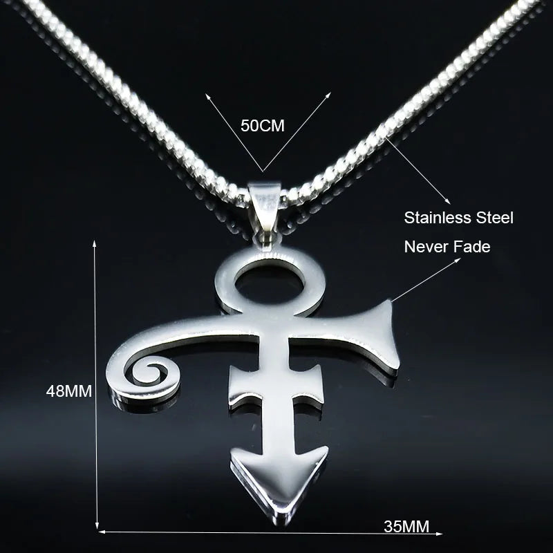 Minimal Love Symbol Necklace — Stainless