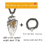 Eye of Horus Silver-Tone Pendant Necklace