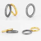 1314 Vintage Simple Stainless Steel Mens Lovers Couple Rings Punk Hip Hop For Male Boyfriend Jewelry Creativity Gift