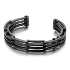 12MM Gold Color 316L Stainless Steel Open Bangle Cuff Bracelet For Man Boys On Hand Jewellery Accessories Logo Name