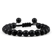 Black Onyx Lava Tiger Eye Beads Bracelet 8mm
