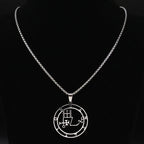 Demon Seal Pendant — Silver Stainless