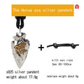 Eye of Horus Silver-Tone Pendant Necklace