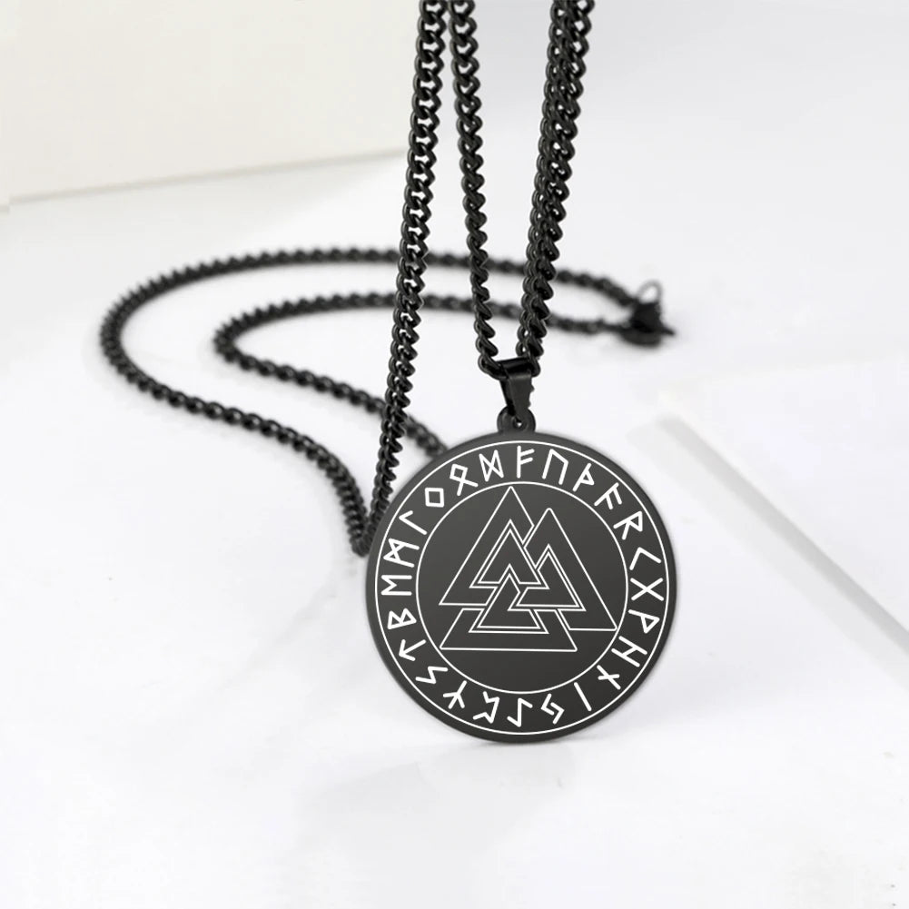 Archangel Sigil Pendant Necklace — Stainless Steel