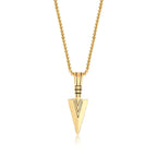Arrowhead Tribal Spear Pendant — Stainless