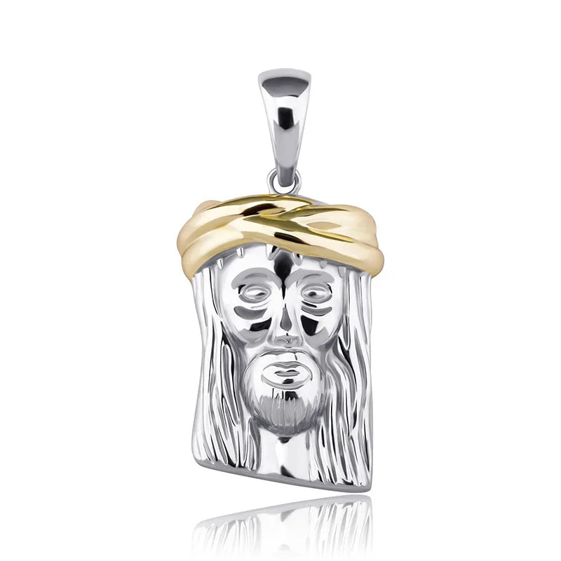 S925 Sterling Silver Jesus Piece Pendants Necklaces for Women Men Unisex Fashion Jewelry Drop Shipping