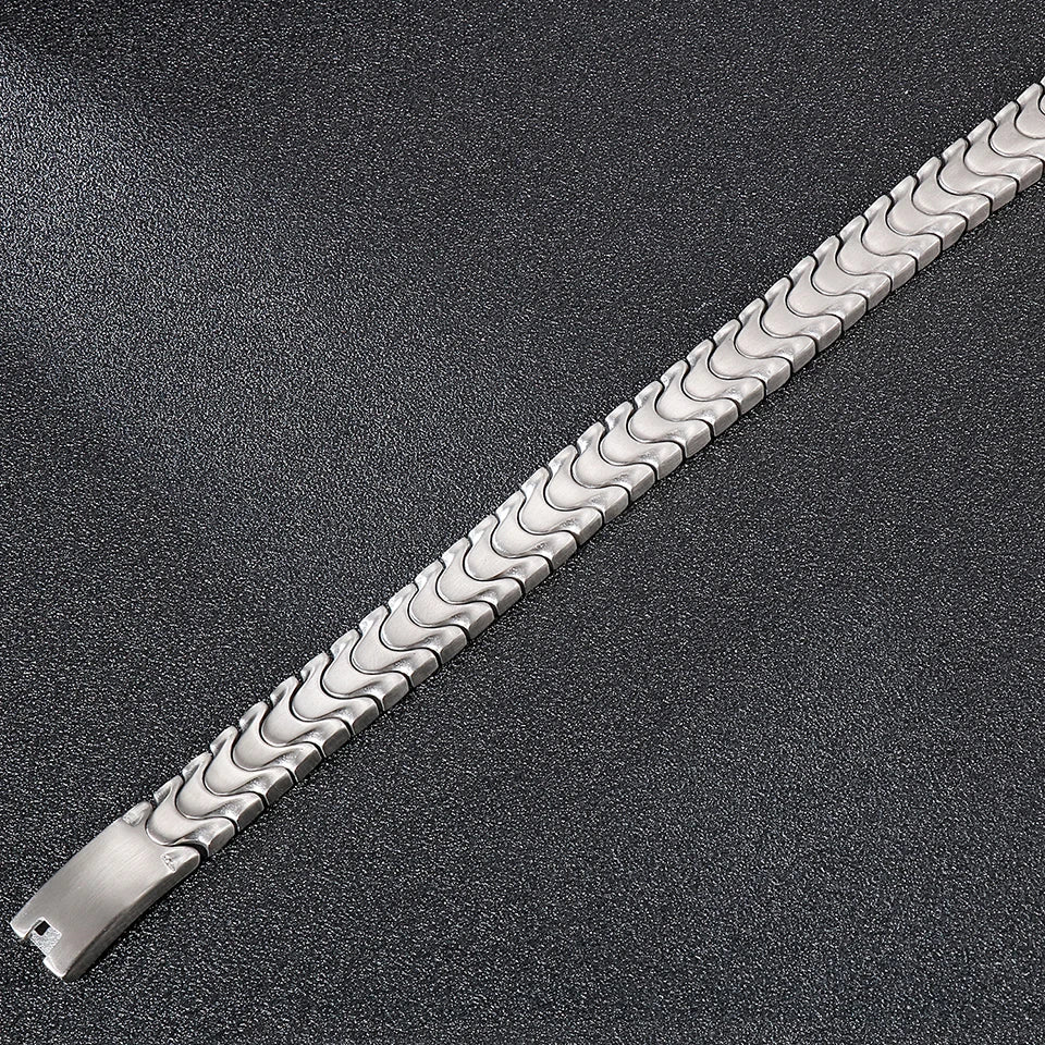 Brushed Man Bracelet for Men 12MM Matte Solid Stainless Steel Men's On Hand Bands Bracelets Male Jewelry Iron Mannen