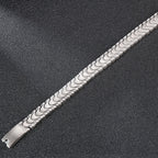 Brushed Man Bracelet for Men 12MM Matte Solid Stainless Steel Men's On Hand Bands Bracelets Male Jewelry Iron Mannen