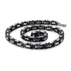 4/5/6/8mm Width Royal Box Chain Necklace For Men Male Stainless Steel Long Necklace Personalise Jewelry Boyfriend Gift
