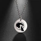 Wolf Moon Pendant Necklace — Silver