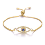 Iced Out Hamsa Copper Bracelet — Adjustable