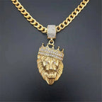 Iced Out Cuban Gold Pendant