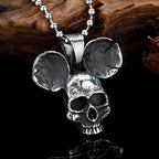 Sliding Skull Pendant Necklace — Stainless Steel
