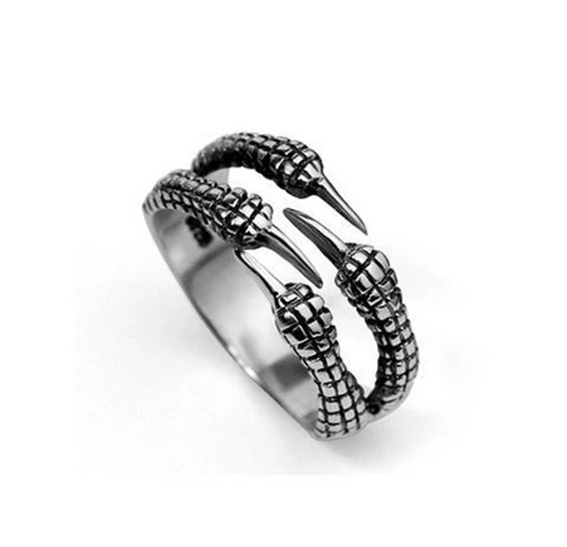 Retro Punk Opening Resizable Dragon Claw Rings Steampunk Hip Hop Personality Finger Jewelry Men Women Alloy Rings