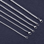 Wholesale Price Width 4MM Stainless Steel Chain Necklace For Men Fashion Hip-Hop Rock Style Gift Jewelry Titanium Steel Necklace