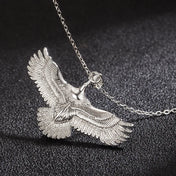 Eagle Pendant Necklace with Choker Chain