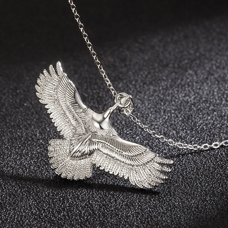 Eagle Pendant Necklace with Choker Chain