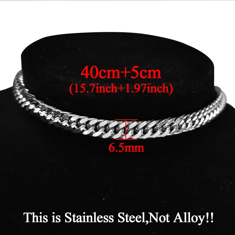 Statement Stainless Steel Pendant Necklace