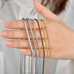 1 Piece Stainless Steel Width 0.9/1.2/1.5mm Snake Chain Necklace for Pendant Necklace Bracelet