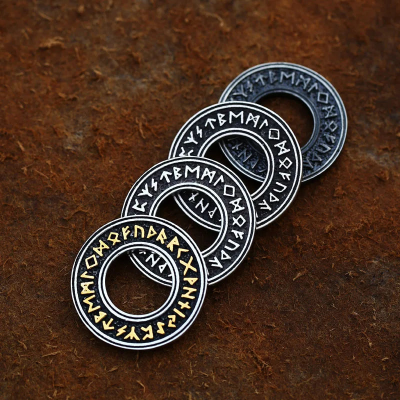 BEIER Norse Vikings Pendant Necklace Valknut Raven RUNE PENDANT Knot Viking Amulet Pendant Necklace Nordic Talisman BP8-105