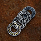 BEIER Norse Vikings Pendant Necklace Valknut Raven RUNE PENDANT Knot Viking Amulet Pendant Necklace Nordic Talisman BP8-105