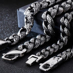 Vintage Heavy Stainless Steel Bracelet For Man Men's Link Chain Bracelets Metal Bangles Armband Hand Jewelry Gifts For