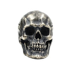 BOCAI New Real s925 Pure Silver Jewelry Accessories Handmade Retro Personality Domineering Punk Tough Guy Big Skull Man Ring