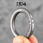 1314 Vintage Simple Stainless Steel Mens Lovers Couple Rings Punk Hip Hop For Male Boyfriend Jewelry Creativity Gift