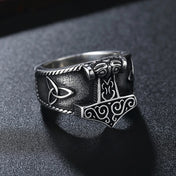 Vintage Mjolnir Stainless Steel Ring